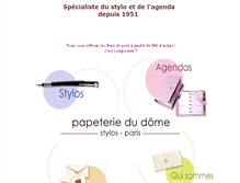 Tablet Screenshot of papeteriedudome.fr